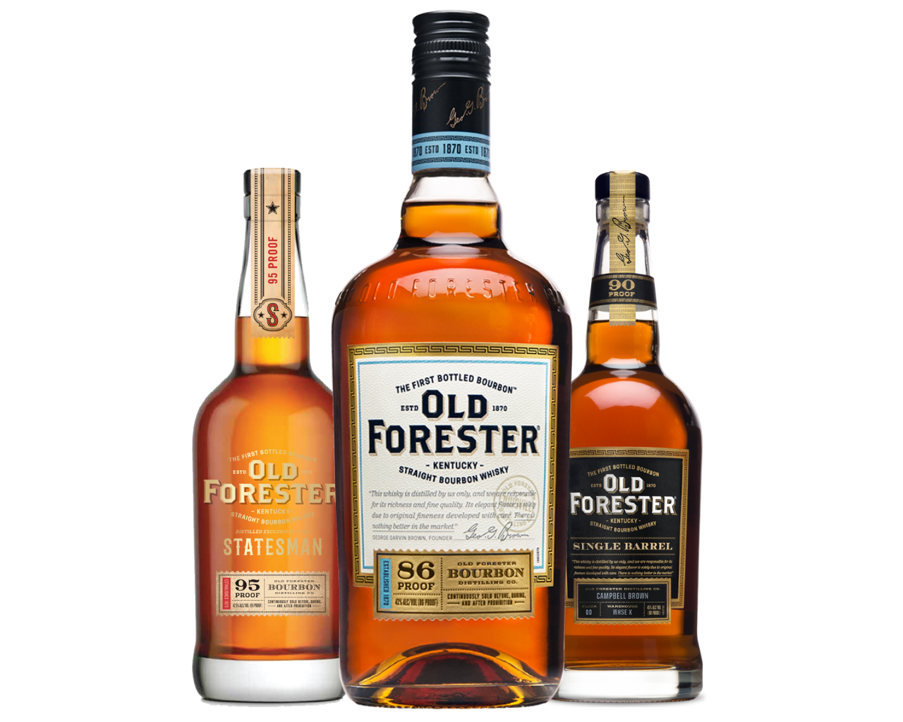 Old Forester bottles